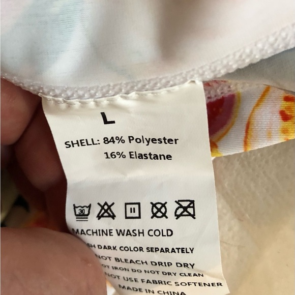 One of a kind Happy top Women Colourful joyful fruit stretchy top large fun fun - Picture 6 of 9